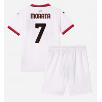 Dres AC Milan Alvaro Morata #7 Gostujuci za djecu 2024-25 Kratak Rukav (+ kratke hlače)